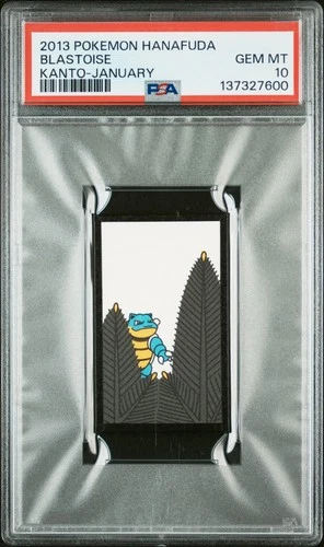 2013 POKEMON HANAFUDA KANTO JANUARY BLASTOISE PSA 10
