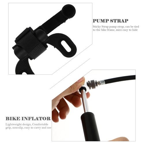  Portable Tire Pump Bike Air Small Cycling Hand Travel for Inflatables - Bild 2 von 12