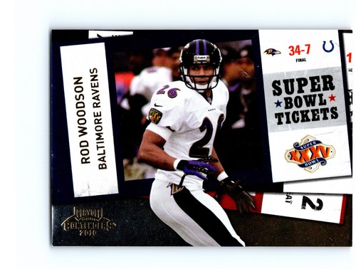 Rod Woodson #57 Baltimore Ravens 2010 Playoff Excelente - Imagen 1 de 2