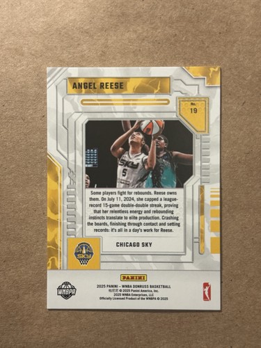 2025-26 Donruss Season Highlights Angel Reese /99 Chicago Sky - Picture 2 of 2