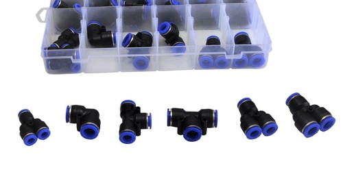 118pc Pneumatic Push in Air Line Hose Joiner Grab Kits Assortmentt - Picture 10 of 12