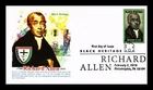 US COVER RICHARD ALLEN BLACK HERITAGE FIRST DAY ISSUE PANDA CACHET