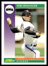 1992 Score Mike Remlinger Rookie San Francisco Giants #410