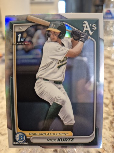 2024 Bowman Draft Nick Kurtz #BDC-56 1st Bowman Refractor Athletics