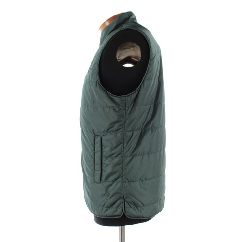 Stenstroms NWD 100% Nylon Full Zip Quilted Vest Size Large In Solid Green - Picture 3 of 15