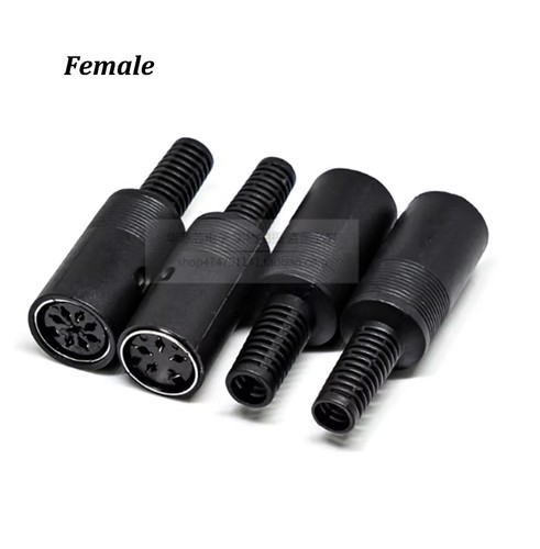 3 /4/ 5/ 6/ 7/ 8/ Pin Male / Female DIN Plug Socket Solder Terminals Connector - Picture 8 of 9