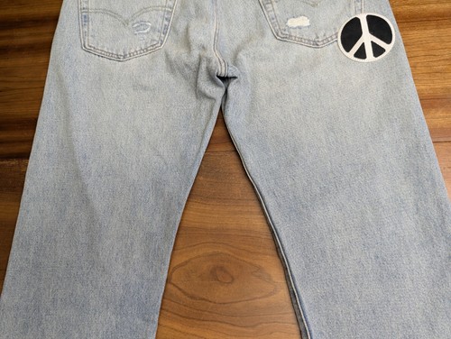 NWT Mens Levi’s 501 150th Anniversary Original Fit Patchwork Jeans Size 34 X 32 - Picture 15 of 20
