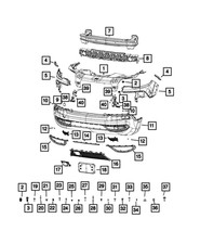Genuine Mopar Hood Bumper 55347225