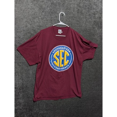 Gildan DryBlend SEC Southeastern Conference T-Shirt Maroon XL 1036
