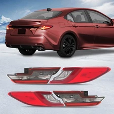 For 2025-2026 Toyota Camry XLE XSE Rear LED Tail Lights Brake Lamps Complete Set