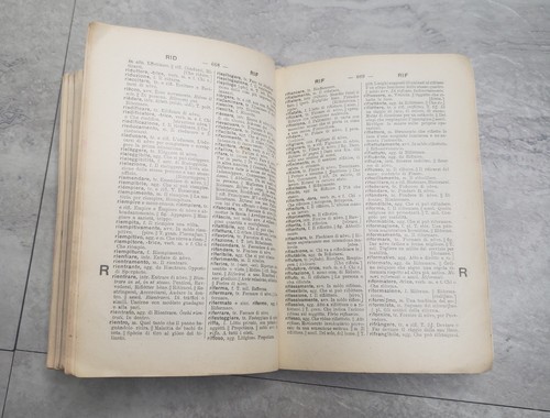 PICCOLO DIZIONARIO DELLA LINGUA ITALIANA - P. PETROCCHI - VALLARDI MILANO 1938 - Bild 12 von 15
