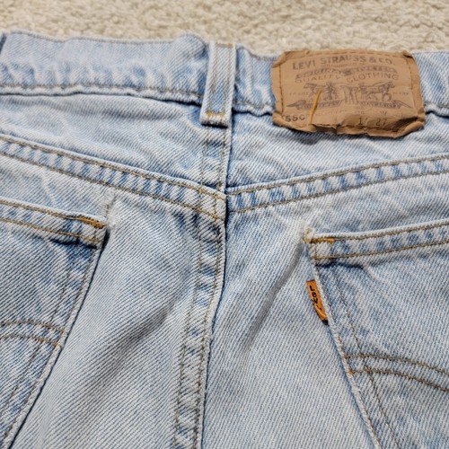 Women's Vintage Levi's 550 Relaxed Fit Orange Tab Blue Jeans Size 14 26x27 - Picture 10 of 10