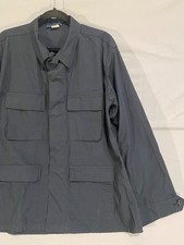 PROPPER MENS SIZE L REGULAR BDU JACKET COAT 4 POCKET DARK NAVY RIPSTOP
