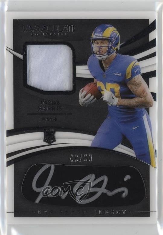 Jacob Harris Panini Immaculate Collection Rookie Eye Black Jersey Autographs #JH Base