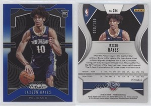 2019-20 Panini Prizm Rookie Blue Prizm /199 Jaxson Hayes #254 Rookie RC