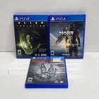 Alien Isolation Mass Effect Andromeda Evolve PS4 Game Lot CIB