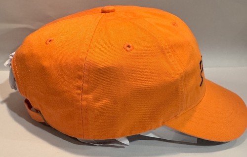Vintage Orange Polo Ralph Lauren Hat, Capital Block Spell Out, Strap Back 1990s - Picture 6 of 14