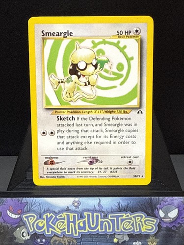 Pokemon Card Smeargle 30/75 Non Holo Neo Discovery Rare WOTC Near Mint