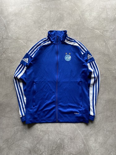 Giacca calcio Adidas 2021 Grasshopper Club Zurigo blu taglia M - Foto 2 di 12