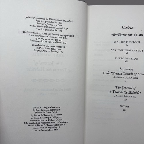 Journals of the Western Isles by Johnson & Boswell FOLIO SOCIETY 1990 Slipcase - Picture 4 of 13