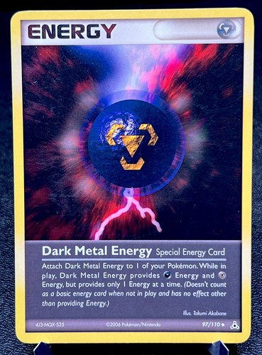 Dark Metal Energy 97/110 VLP Non Holo Awesome Gold Metal Emblem Pokémon Card!