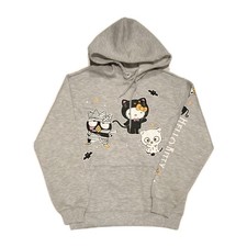 Hello Kitty And Friends Womens Halloween Gray Sweatshirt Hoodie XS 0-2 S 4-6 