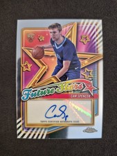 2024-25 Topps Chrome Basketball, Cam Spencer, Future Stars Rookie Auto, Memphis