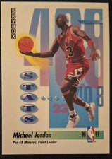 MICHAEL JORDAN 1991-92 Skybox #307 CHICAGO BULLS points leader