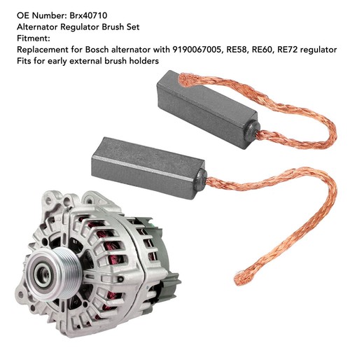 Generator Motor Carbon Brushes Brx40710 Lubricity Alternator Regulator Brush Set - Picture 12 of 24