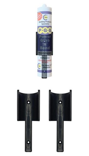 Silicone & Adhésif Tube / Cartouche Rangement Support Supports Noir, 2 Paquet - Photo 2/3