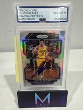 Austin Reaves 2021-22 Panini Prizm Rookie RC Signed Auto PSA DNA Auth Lakers Austin Reaves 2021-22 Panini Prizm Rookie RC Signed Auto PSA DNA Auth Lakers