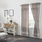 Farmhouse 84"x40" Panel Pair Creme Rod Pocket Cotton Window Curtains VHC Brands