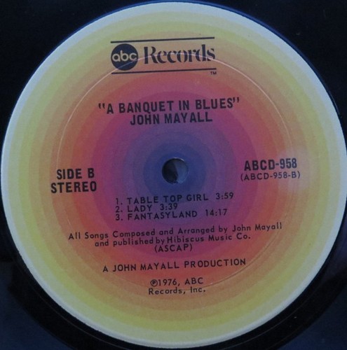 John Mayall, A Banquet In Blues, (LP, Album, Ter), NM or M-, 3838736410 - Picture 4 of 6