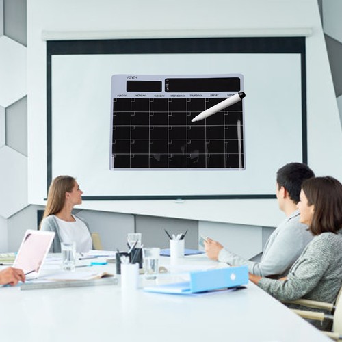 Magnet Dry Erase Fridge Calendar Wall Reusable PET Whiteboard Monthly Planner - Picture 5 of 12