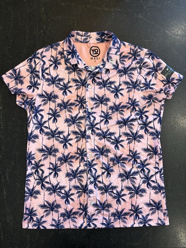 YO MAUI The Duckhorn Portfolio Aloha Like ALEX Ladies Large Golf Button Down - Picture 1 of 6
