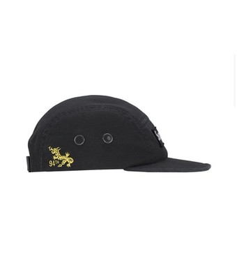 Supreme SS26 Military Graphic Logo Camp Cap Black Immediate Ship