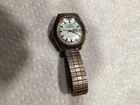 1970s Timex Watch Mens Automatic Viscount 37319 10979 Day Date Silver Runs