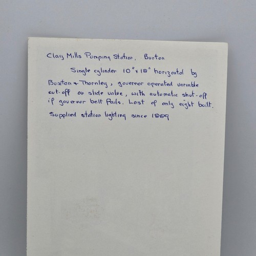 John Day Photo 1970 Clay Mills Pumping Station Burton Buxton & Thornley Engine - Picture 9 of 14