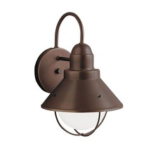 Kichler Lighting 9022OZ Seaside 1 Light 12 inch Olde Bronze Outdoor Wall, Medium