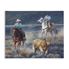 The Chase Cowboys Canvas Wall Art Design by David Graham