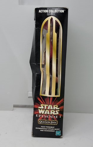 Star Wars Episode I Qui-Gon Jinn Hasbro Action Collection 12" Figur Box beschädigt. - Bild 4 von 11