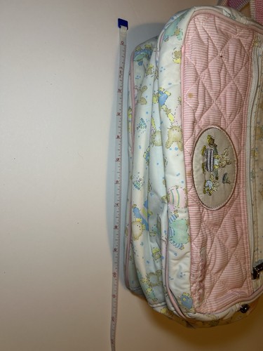 Vintage Wickeltasche Baby Connections Pastell Mädchen Rosa mit Wickelunterlage 80’s 90’s - Bild 18 von 20