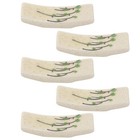 5pcs Creative Chopstick Rests Adornments Elegant Ceramic Chopsticks Racks