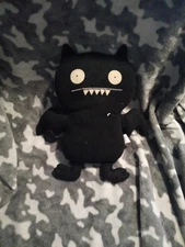 Vintage Uglydoll ICE-BAT Black Bat Plush Classic 12-14" Clean Toy 2002