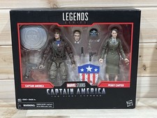 2018 Hasbro Marvel Legends Series Captain America & Peggy Carter Figure New NIB
