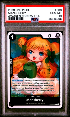 One Piece OP-05 Awakening Era Holo #88 Mansherry PSA 10 Gem Mint POP 20