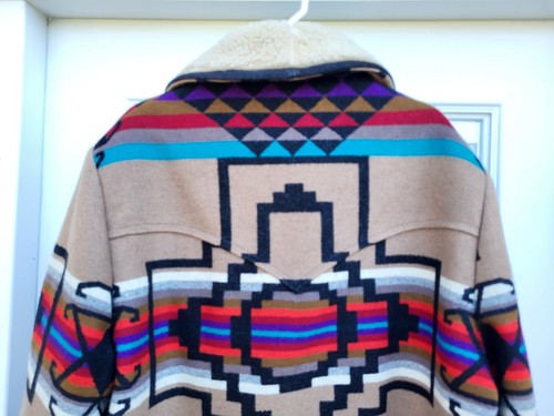 Vintage Pendleton Native Pattern Aztec Jacket Portland OR Wool-Cotton Men's Size - Picture 7 of 22