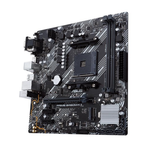 ASUS Prime B450M-K II Mainboard Sockel AM4 mATX AMD Ryzen DDR4 M.2 SATA USB 3.1 - Bild 5 von 5