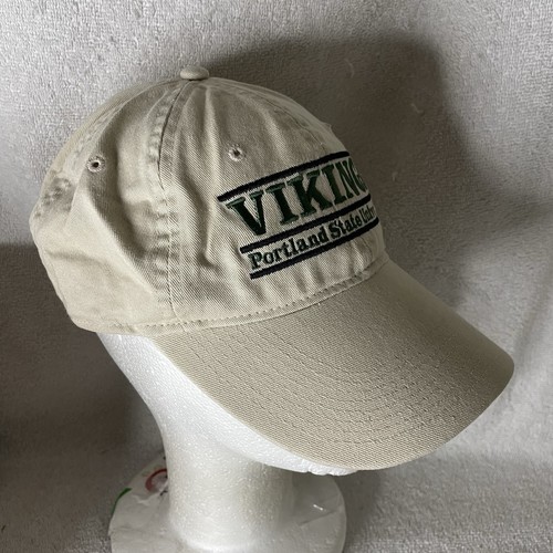VINTAGE Portland State Vikings The Game Official Adjustable Lucky Dad Hat CAP - Picture 2 of 10