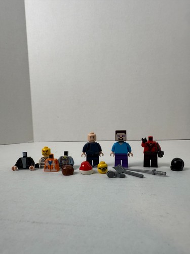 LEGO MINI FIGS x 7 MISC CHARACTER MIX-Ninjago/ Minecraft other - accessories - Picture 1 of 4